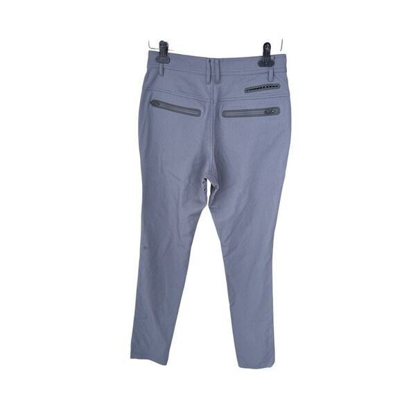 Lululemon Commute Pants Mens 30 x34 gray pinstripe with zipper pockets travel - Picture 2 of 8